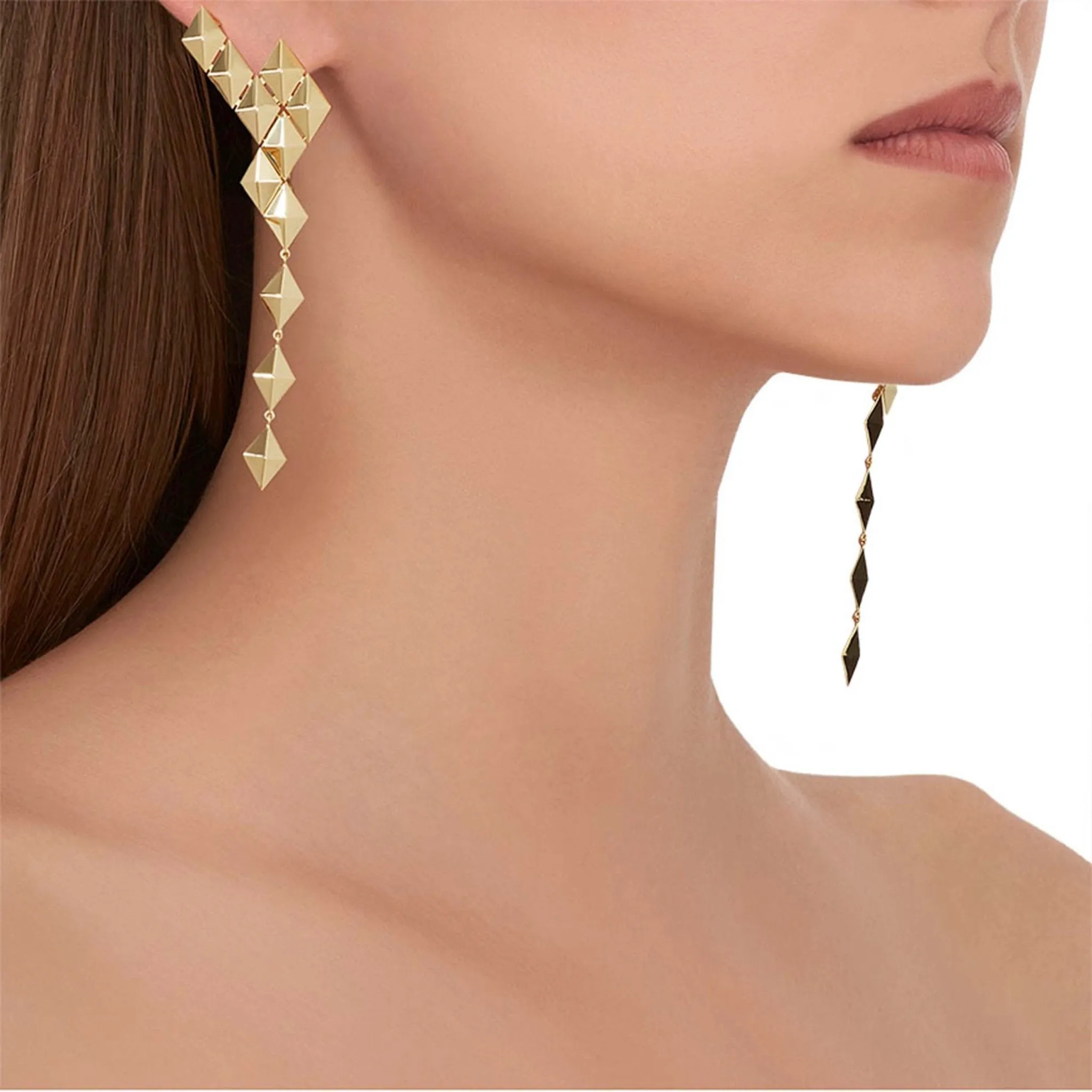 Medium Rose Gold Python Ear Climbers