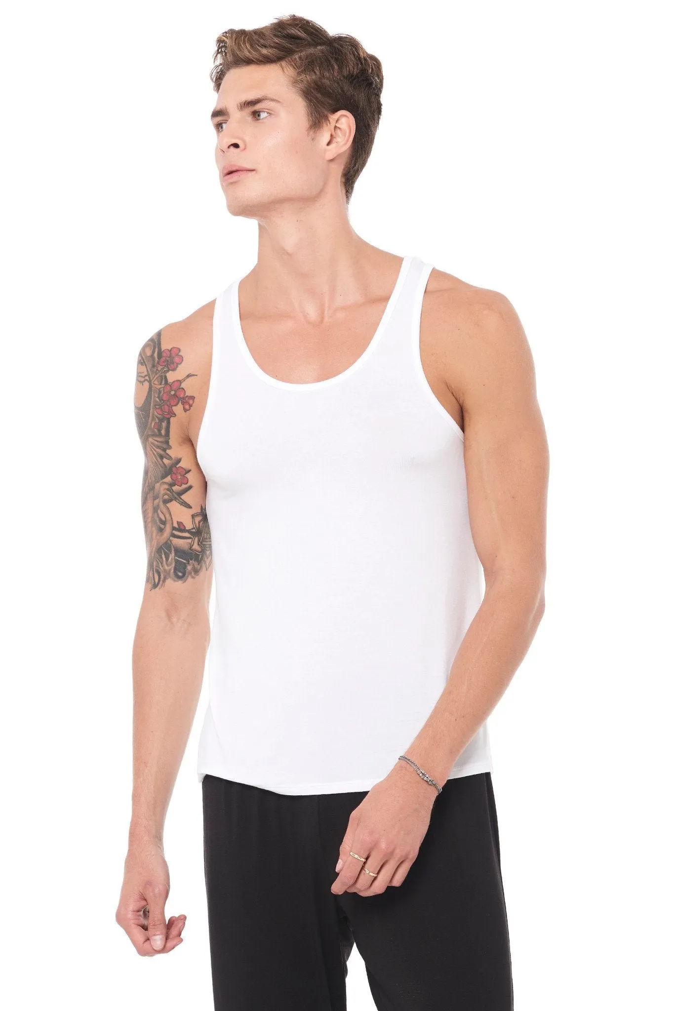 Men's Modal Scoop Neck Tank Top