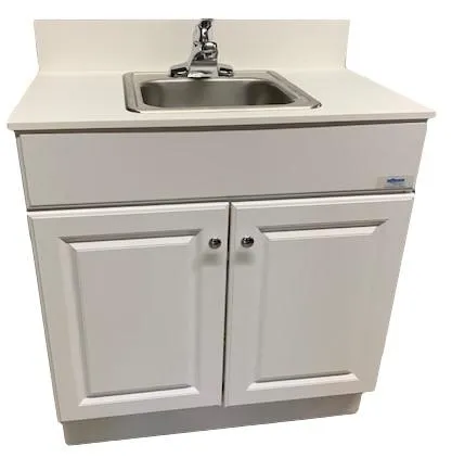 Monsam PSW-007M  Portable Sink w/ Wood Cabinets & Granite Top