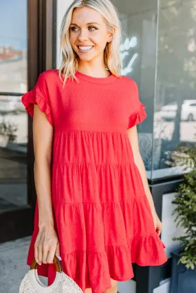 Next Level Red Tiered Dress