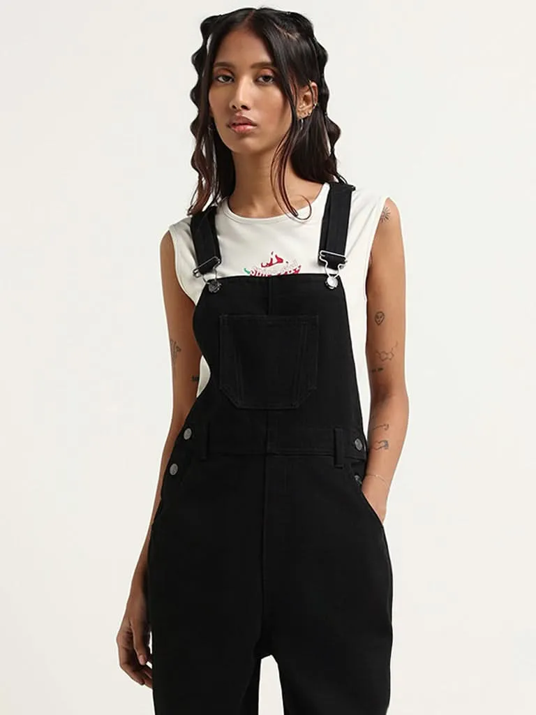 Nuon Black Denim Jumpsuit