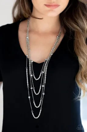 Open For Opulence Silver Necklace