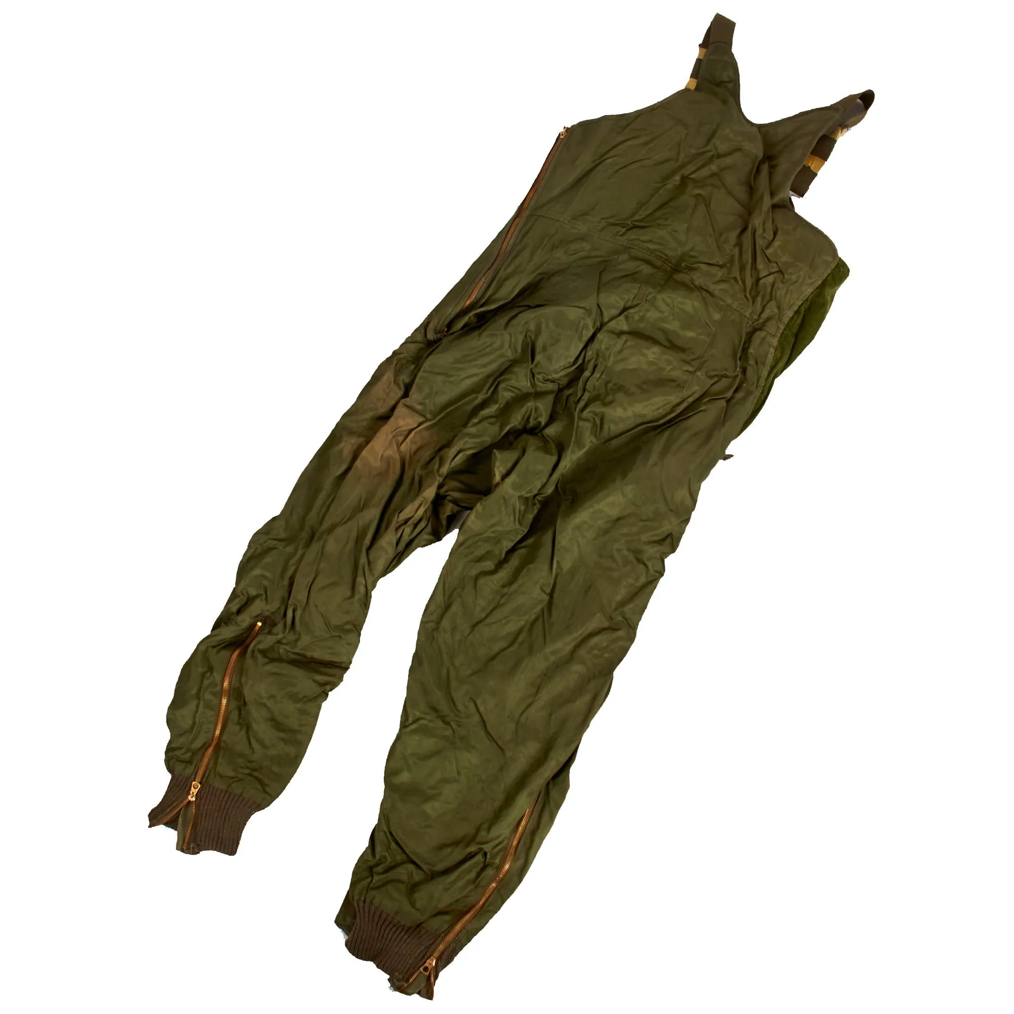 Original U.S. WWII to Immediate Post War Era Army Air Forces Type F-3 Heated Trousers, Type F-3 Heated Jacket and US Navy N-1 Type Winter Trousers - 11 Items Total