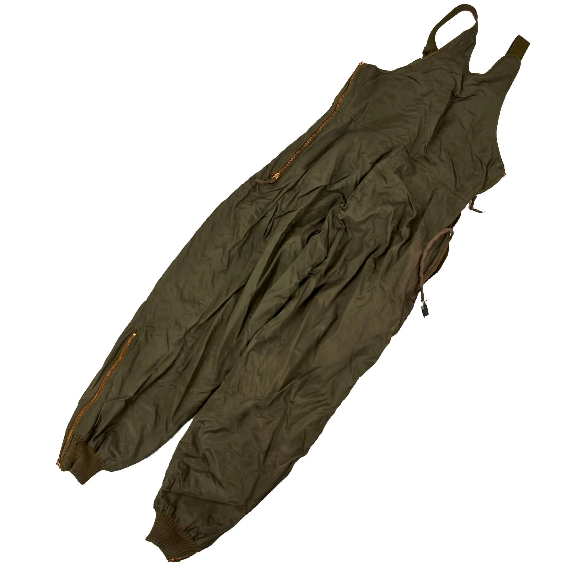 Original U.S. WWII to Immediate Post War Era Army Air Forces Type F-3 Heated Trousers, Type F-3 Heated Jacket and US Navy N-1 Type Winter Trousers - 11 Items Total