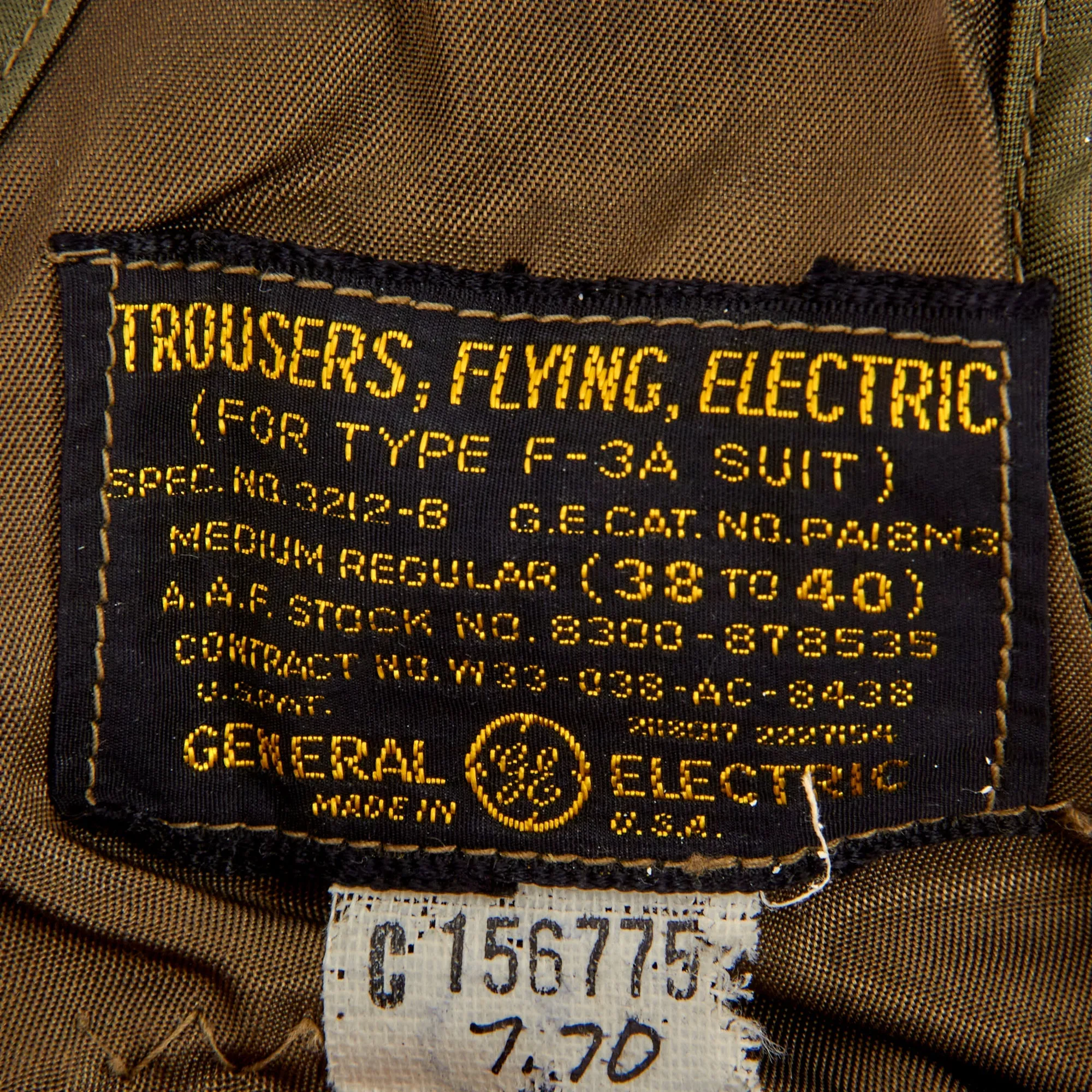 Original U.S. WWII to Immediate Post War Era Army Air Forces Type F-3 Heated Trousers, Type F-3 Heated Jacket and US Navy N-1 Type Winter Trousers - 11 Items Total