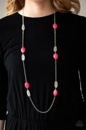 Paparazzi Beachfront Beauty Necklace Pink