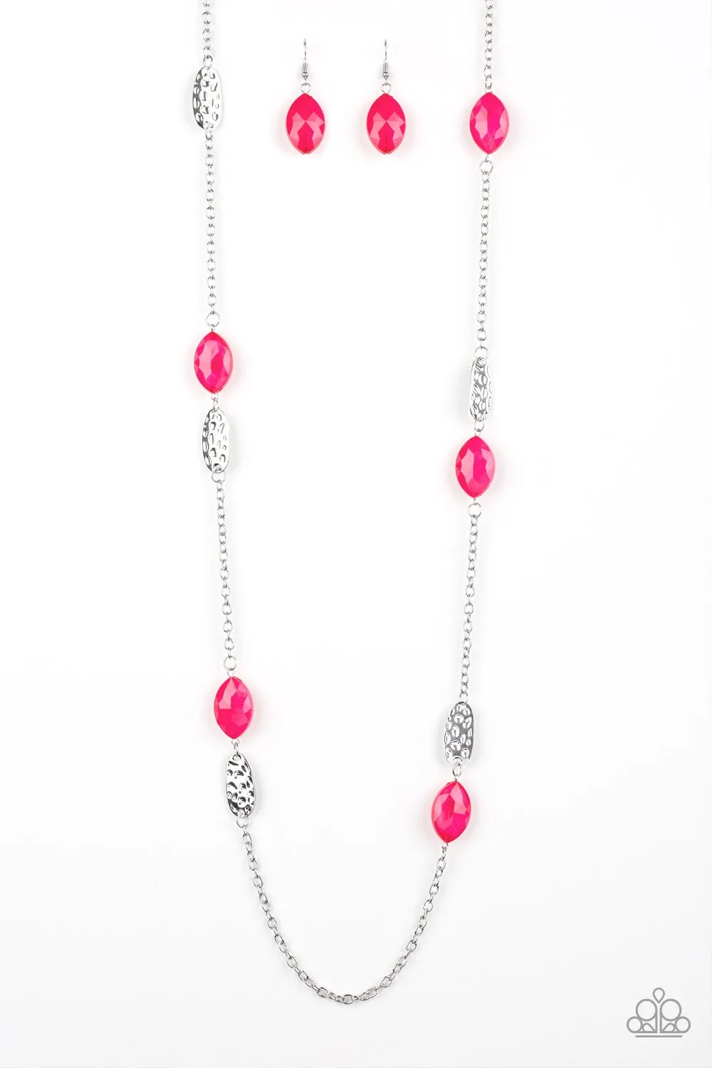 Paparazzi Beachfront Beauty Necklace Pink