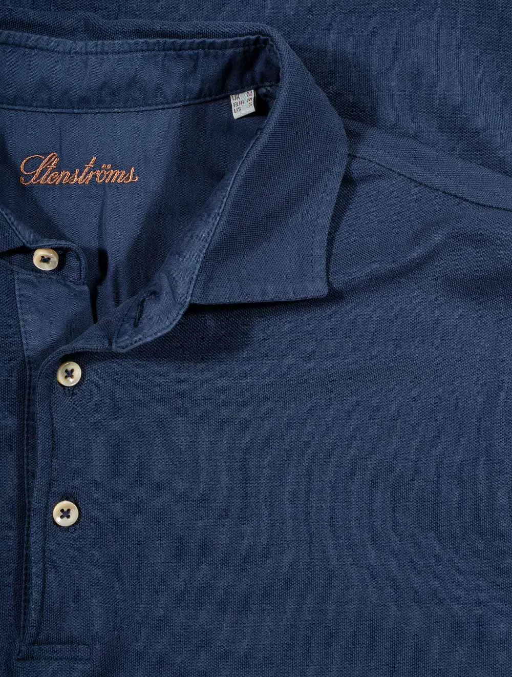 Pigment Dyed Polo Shirt-Navy