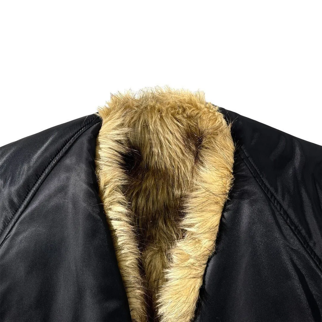 Pre Order:  Hidden Rope Straps Faux Fur Coat