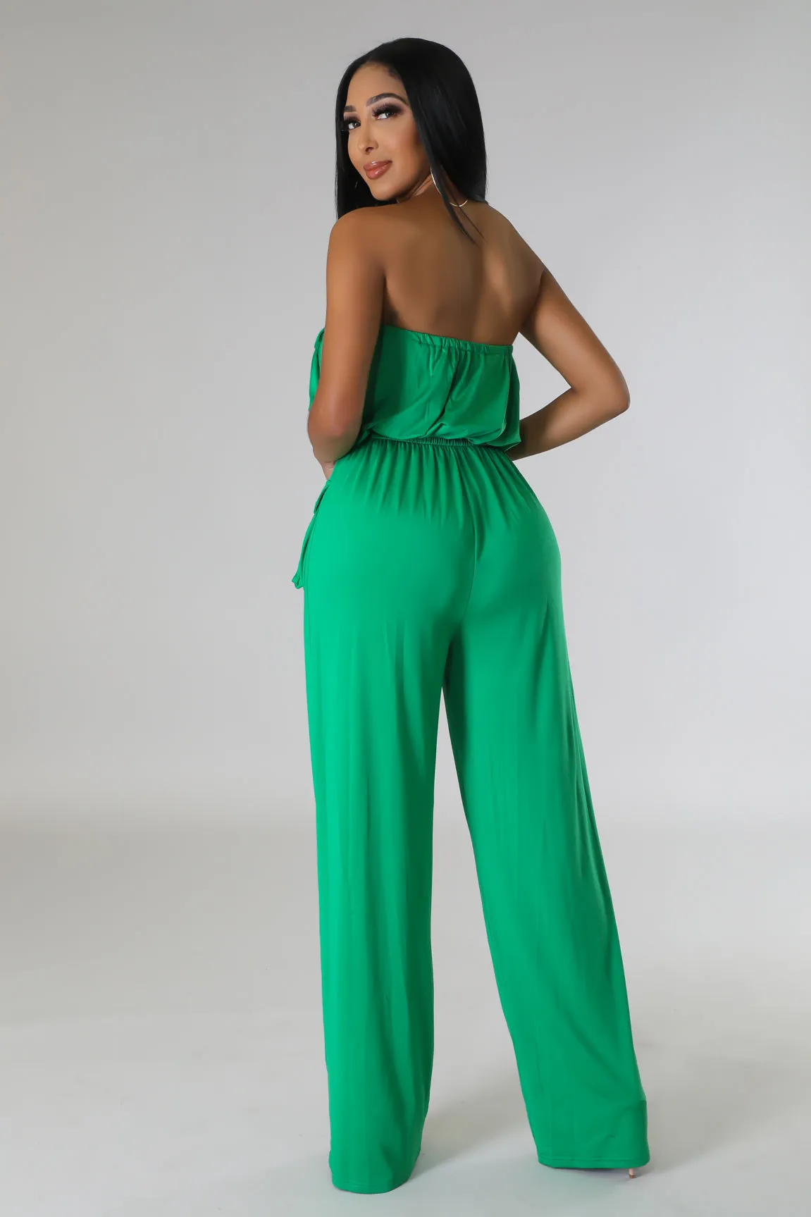 "Blanca" Jumpsuit-Green