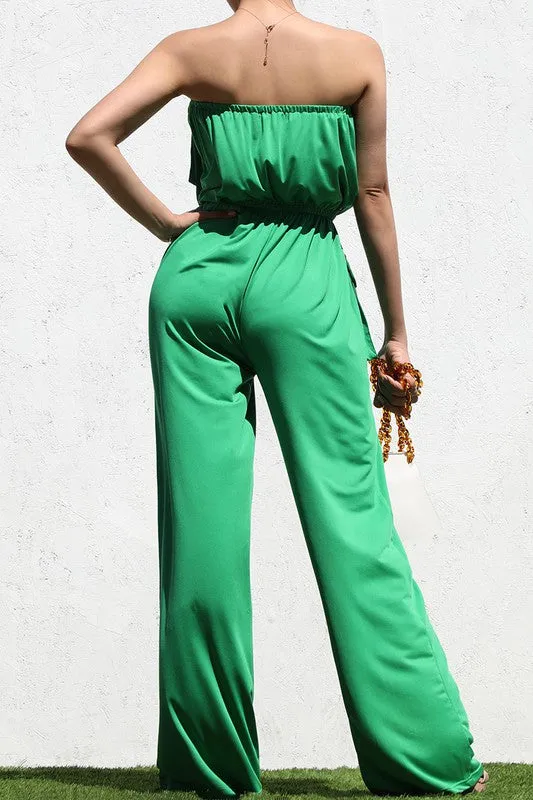 "Blanca" Jumpsuit-Green