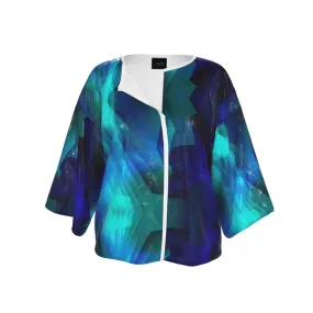 "Boulder Opal" Crushed Velvet Kimono Jacket