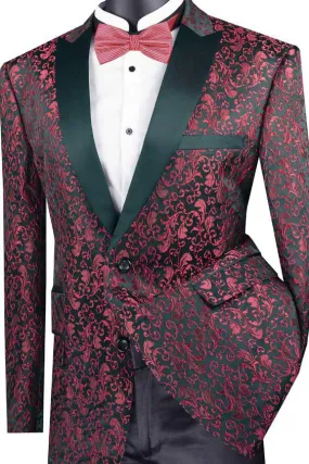 "Elegant" Red Tuxedo Jacket (Separates)