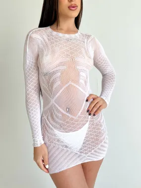 Rachel Lace Dress (White)