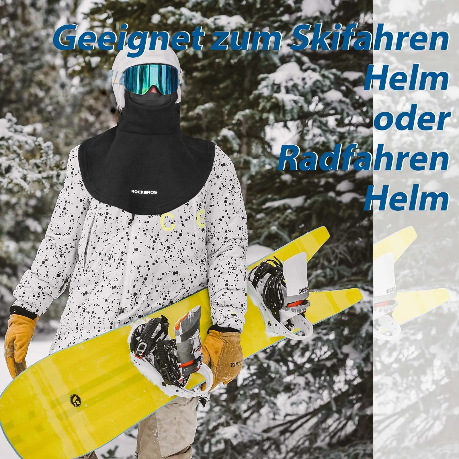 ROCKBROS Sturmhaube Winter Balaclava wärmer für Outdoor-Sportarten