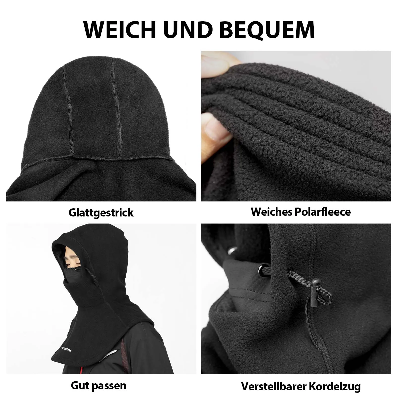 ROCKBROS Sturmhaube Winter Balaclava wärmer für Outdoor-Sportarten