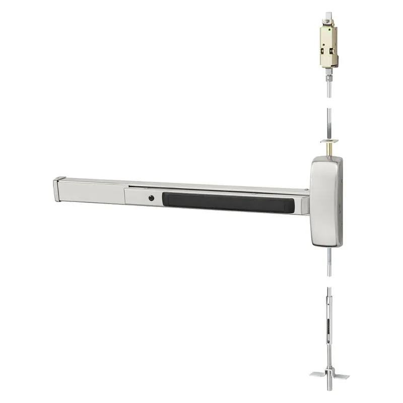 Sargent AD8610F-36 Concealed Vertical Rod Exit Device, Exit Only, Multi-Function, For 1 3/4" Tk Aluminum Doors, 33-36" Dr Width, 84" up to 96" Door Ht