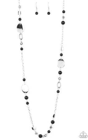 Serenely Springtime Black Necklace - Paparazzi Accessories