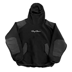 Signature Balaclava Black Sherpa Hoodie