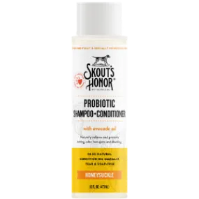 Skout's Honor Probiotic Pet Shampoo Plus Conditioner Honeysuckle 16-oz