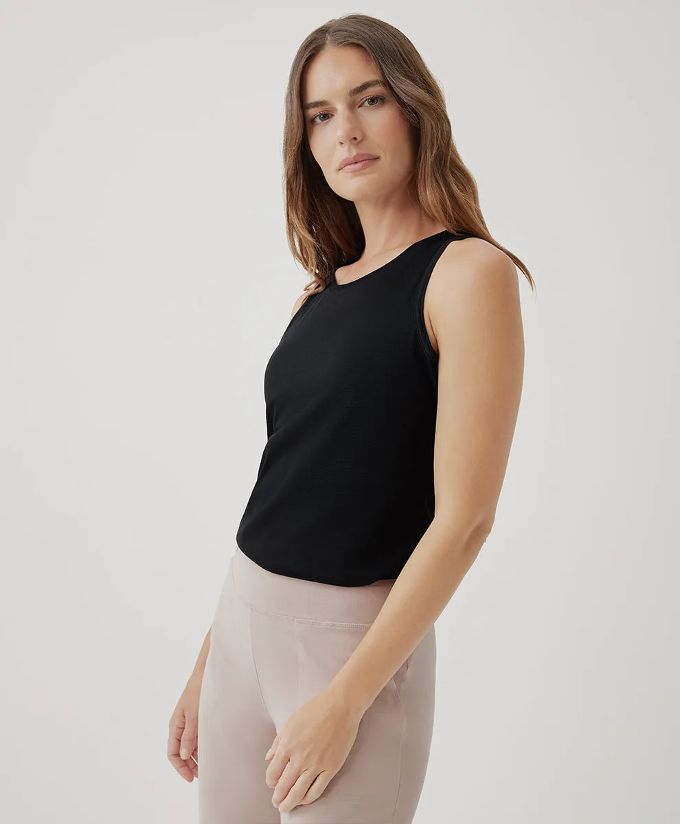 Softspun High Neck Tank - Black