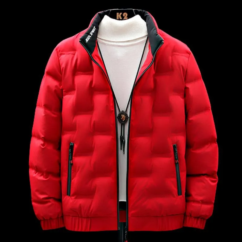 Solid Color White Duck Down Thickened Warmth Down Jacket