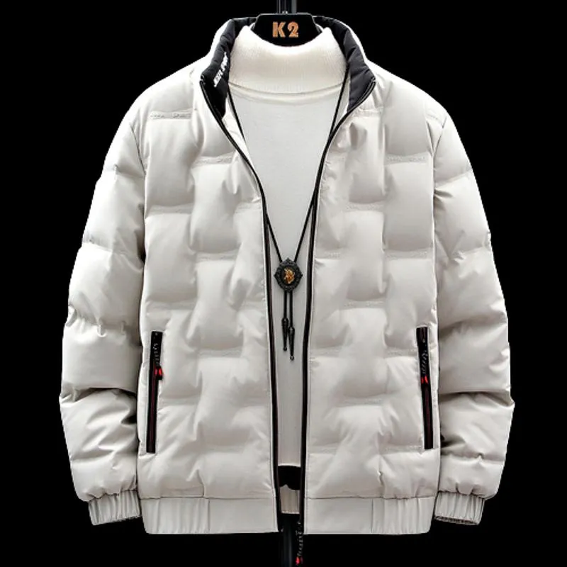 Solid Color White Duck Down Thickened Warmth Down Jacket