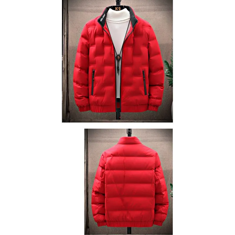 Solid Color White Duck Down Thickened Warmth Down Jacket