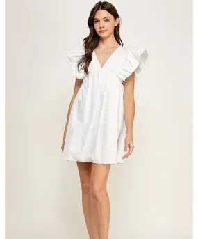 Something Special Ruffle Mini Dress