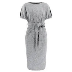 Sparkly Bodycon Dress in Gray