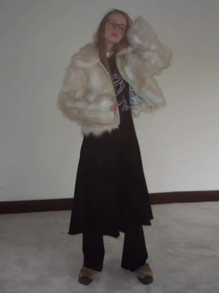 Splicing fur coat【s0000006179】