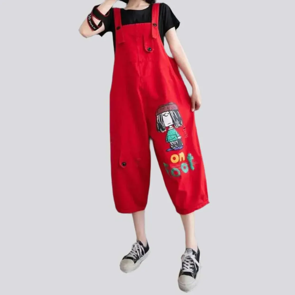 Stylish jean dungaree for ladies