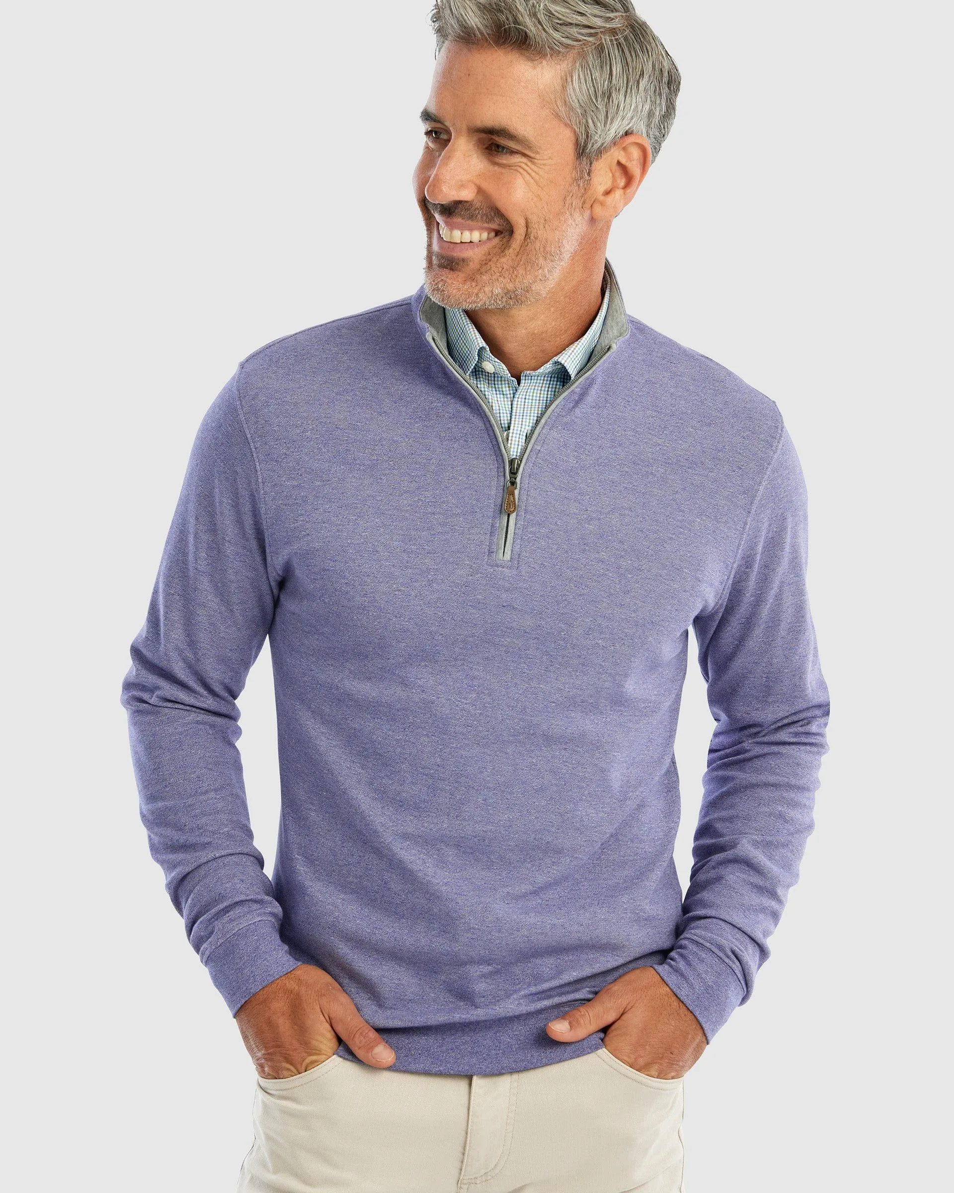 Sully 1/4 Zip Pullover- Mulberry