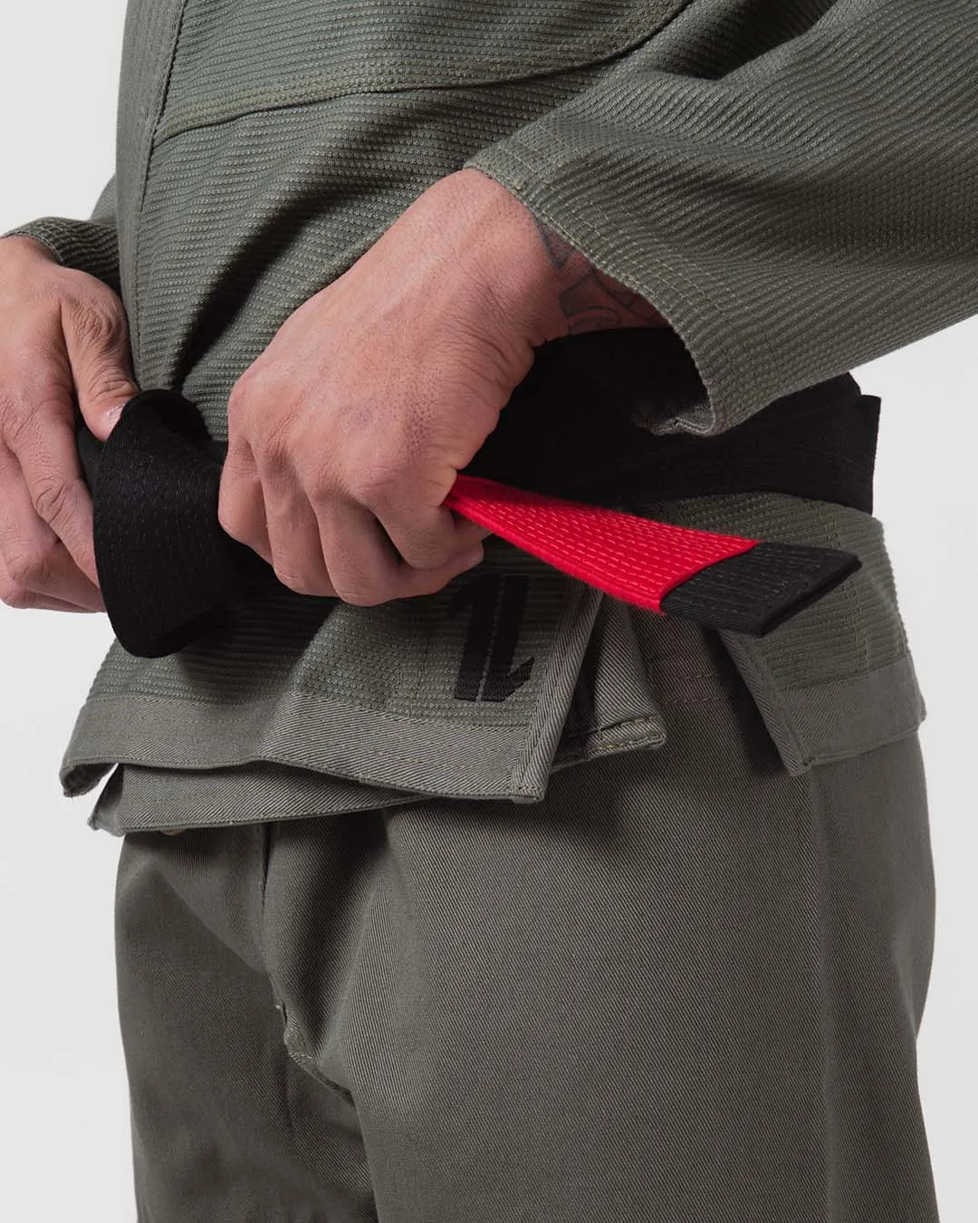 The ONE Jiu Jitsu Gi - Military Green - FREE White Belt