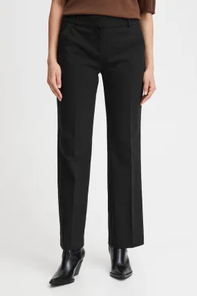 The Tessa Straight Leg Trouser - Black