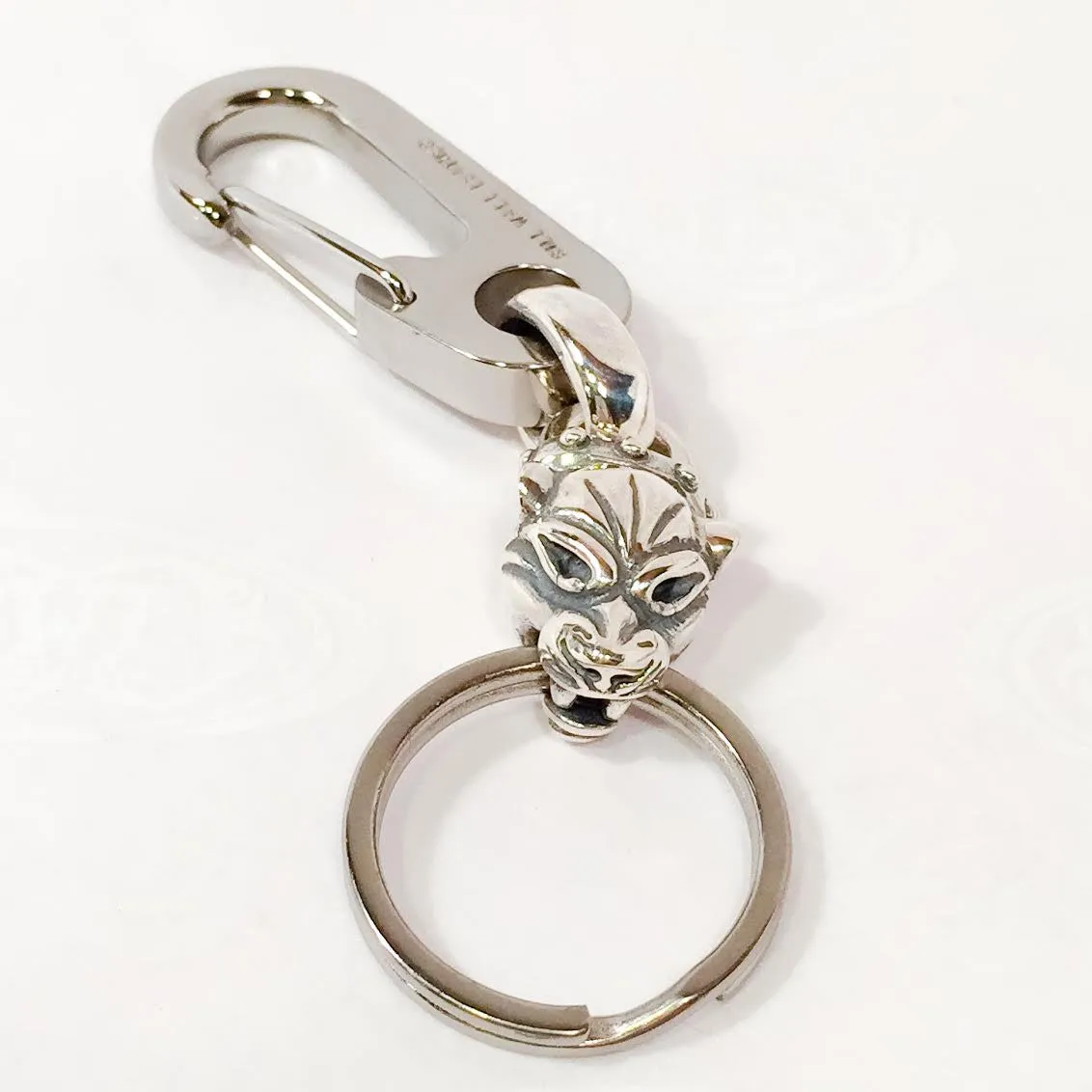 Titanium-Silver Hybrid Medium Keychain