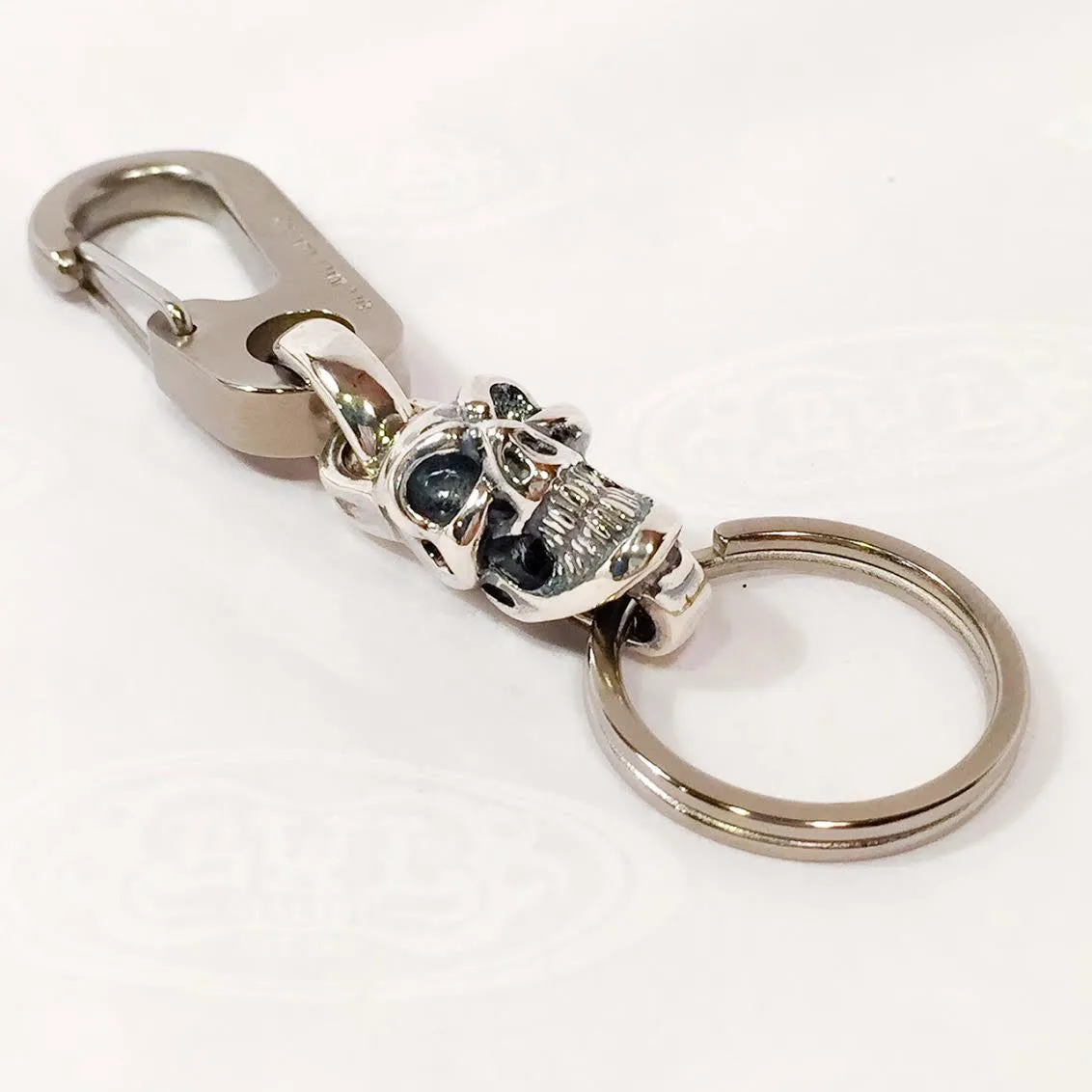 Titanium-Silver Hybrid Medium Keychain