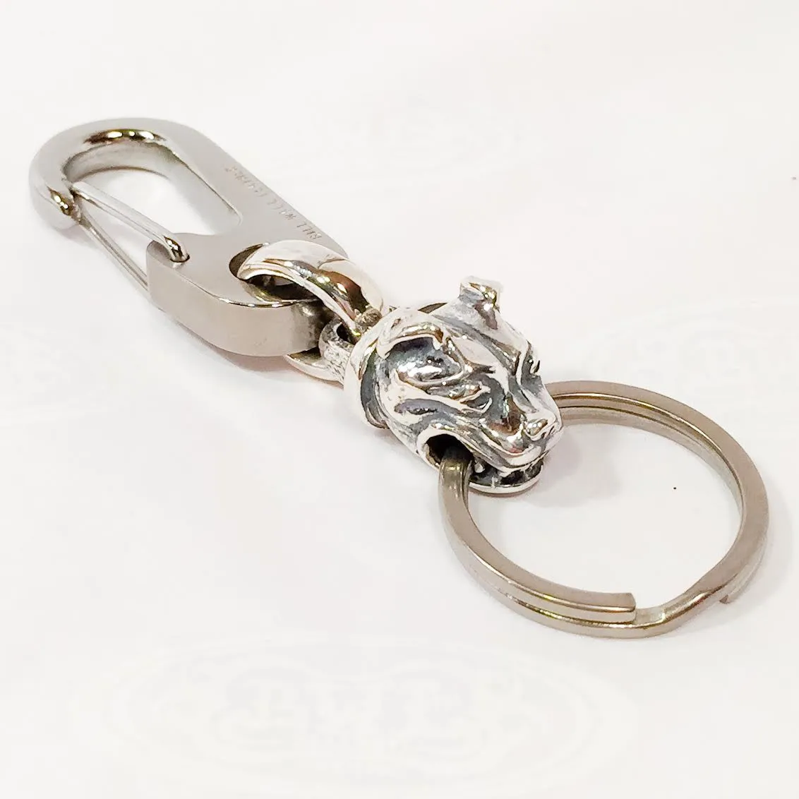 Titanium-Silver Hybrid Medium Keychain