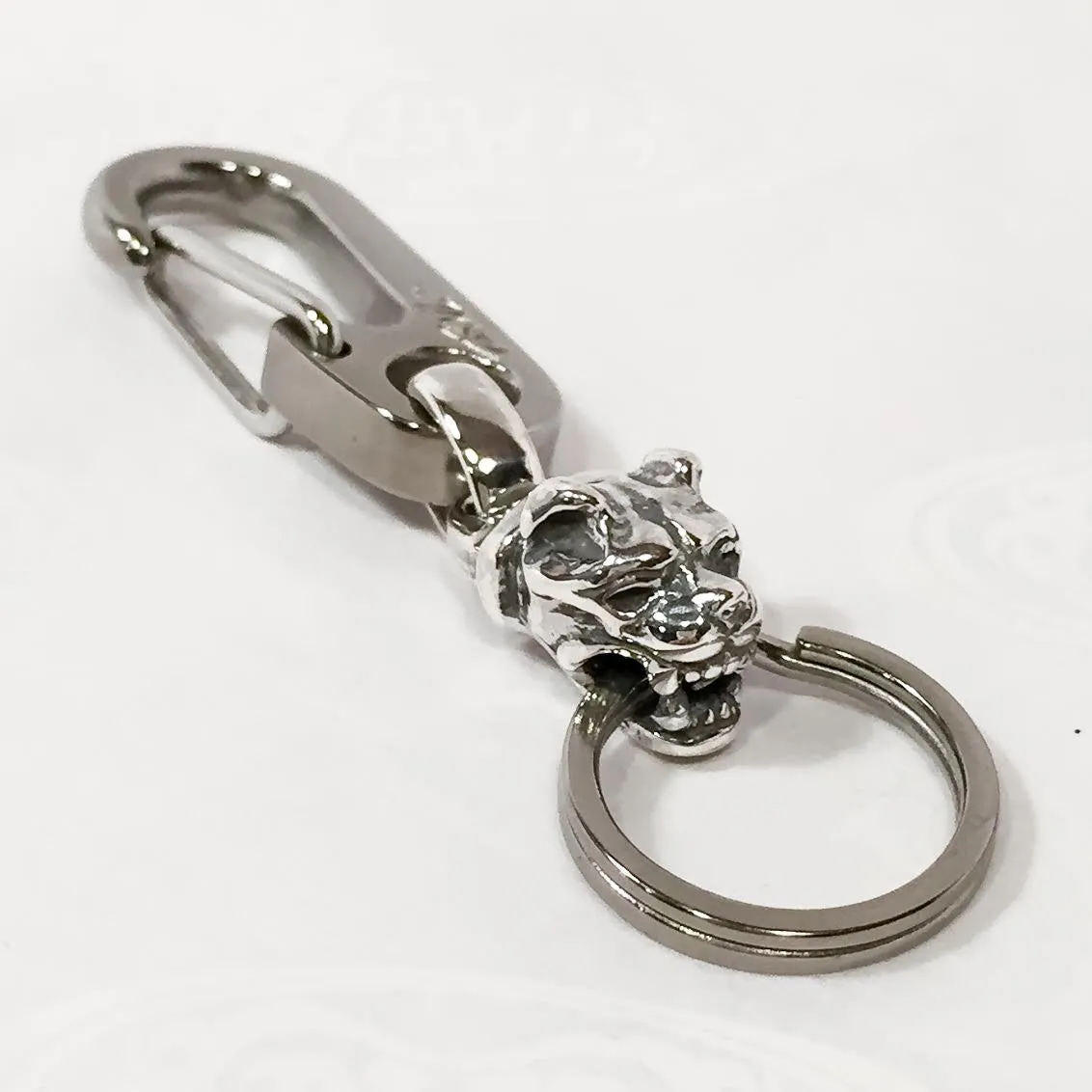 Titanium-Silver Small Mini Keychain