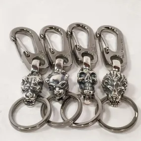 Titanium-Silver Small Mini Keychain