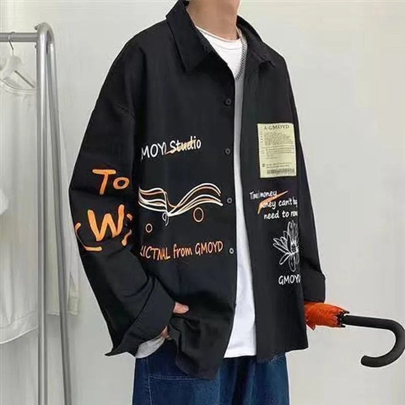 Vintage letters graffiti jacket large size men women cec preppy coat shirts trend punk oversize ruffian handsome varsity jacket