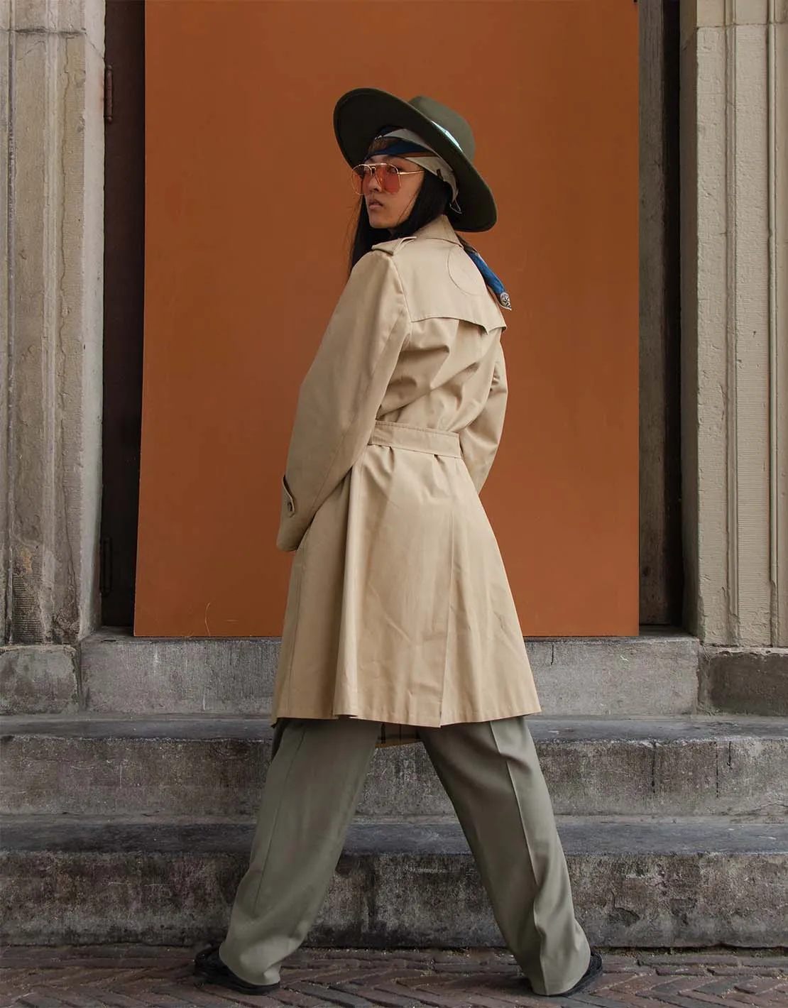 Vintage long trenchcoat