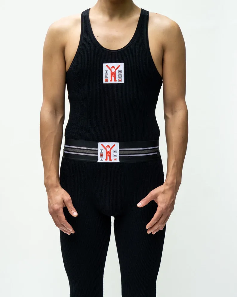 WALTER VAN BEIRENDONCK Jock Tank Black SS23