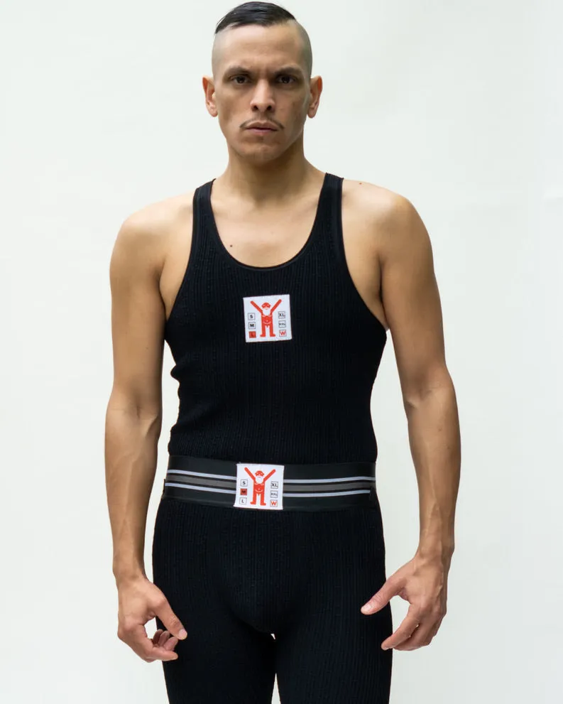 WALTER VAN BEIRENDONCK Jock Tank Black SS23