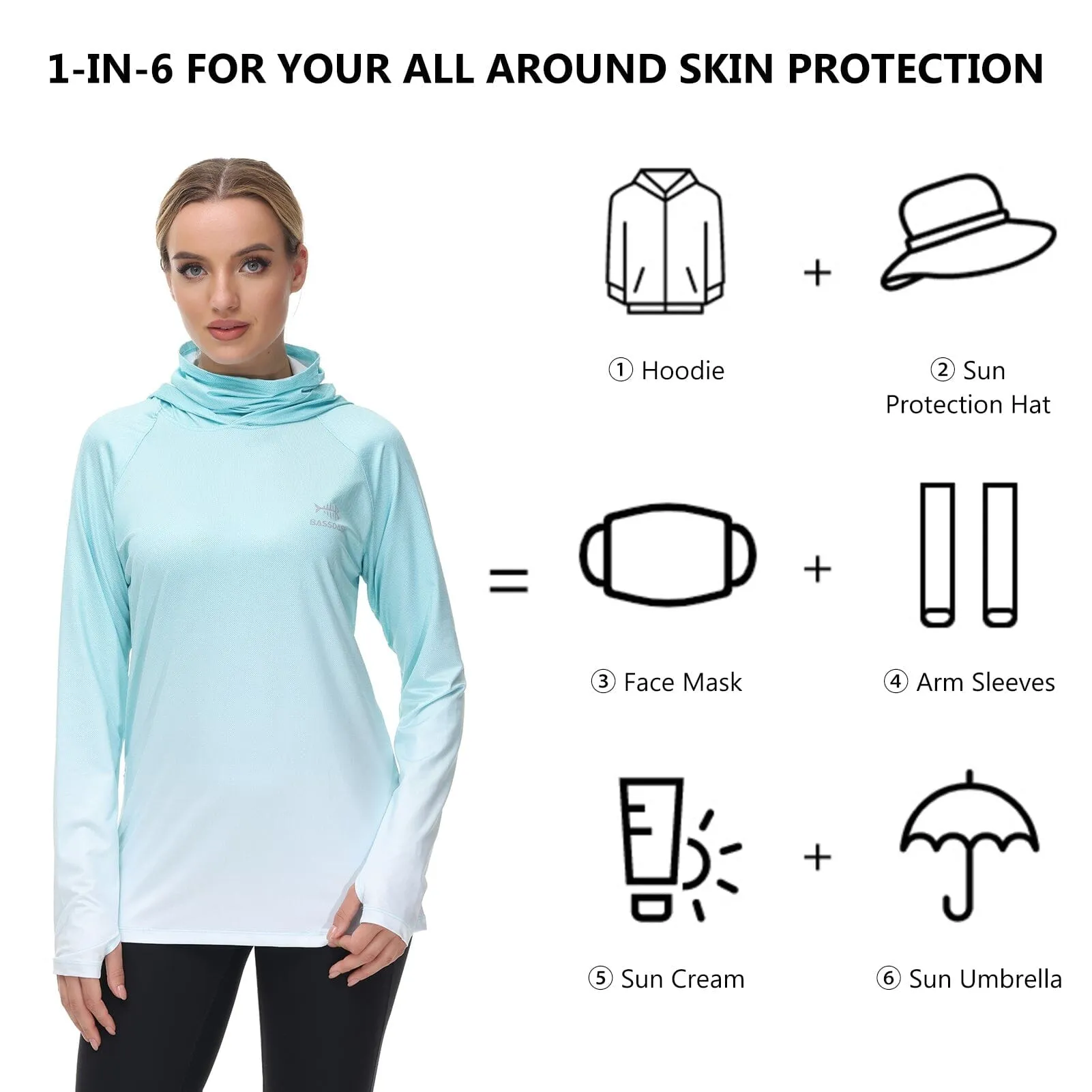 Women's Face Mask Fishing Hoodies | Improve Your Outdoor Experience