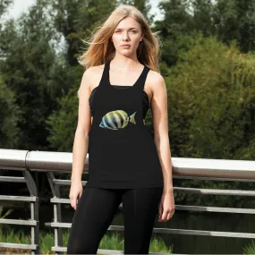 YellowandWhiteFish Women's Loose Racerback Tank Top